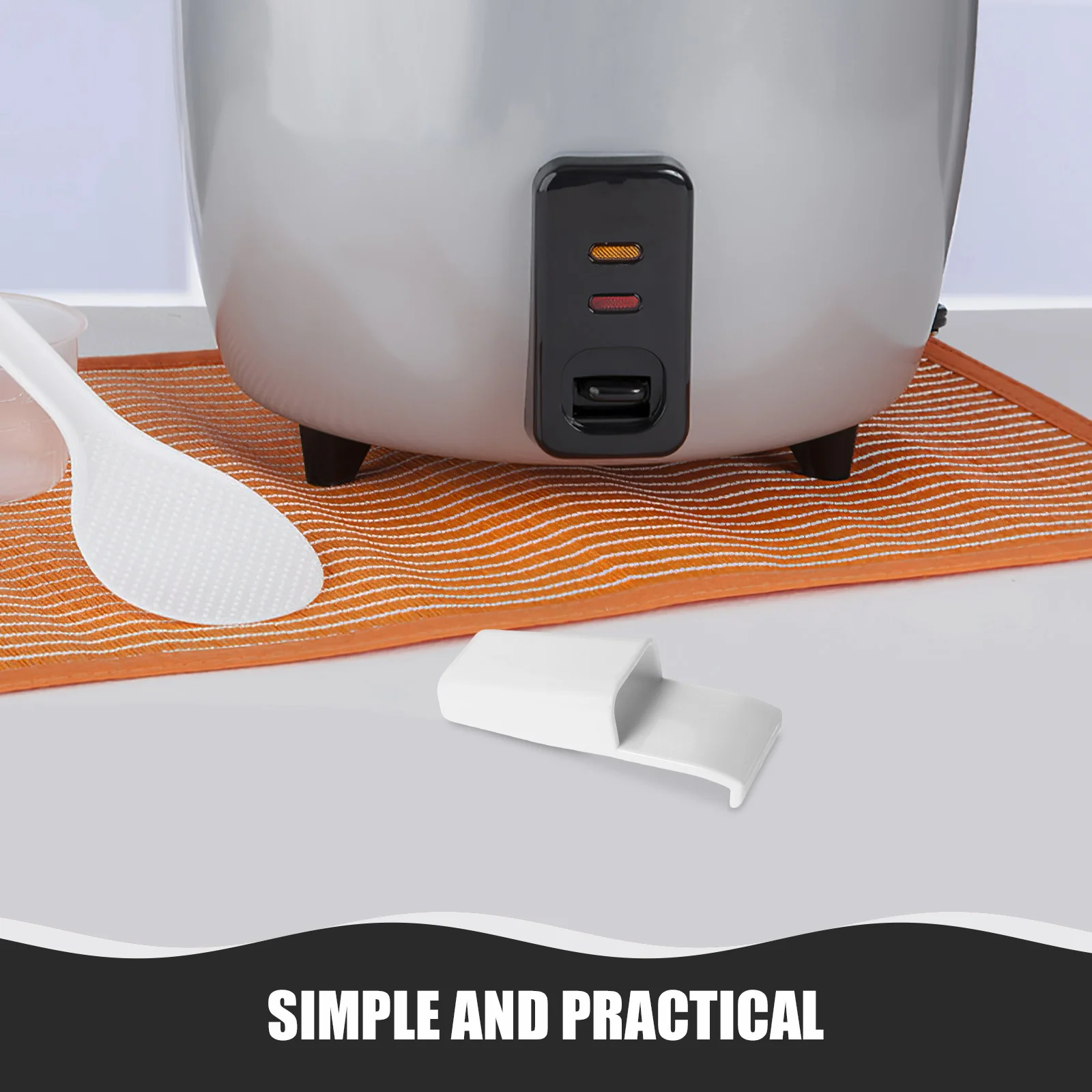 

1pc Rice Cooker Accessories Spoon Holder For Rice Paddle Scoop Stirrer Storage Kitchen Utensil Rack Space Saving Tool