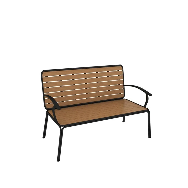 

High Quality Durable Outdoor Table and Chair Set Waterproof Sun-Resistant Plastic Wood Furniture for Gardens and Parks