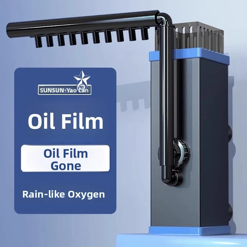 

Sensen: Бесшумный фильтр-аэратор для удаления масляной пленки в аквариуме, циркуляционный фильтр для обработки воды, оборудование для аквариумов с рыбами и домашними животными