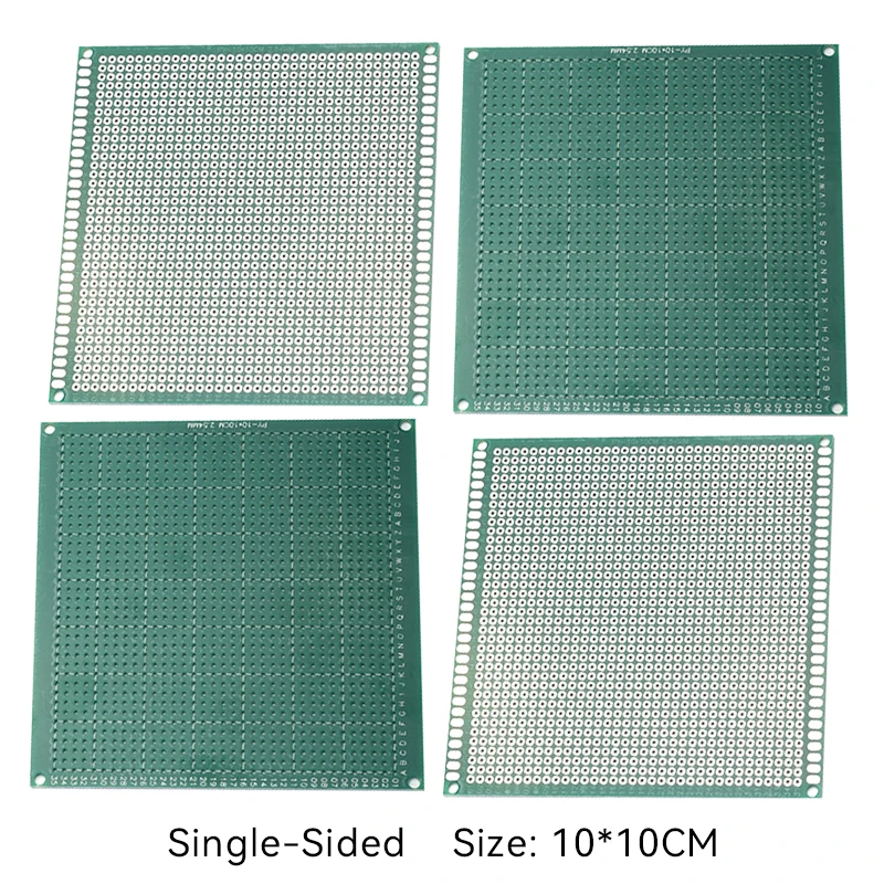 2 Stück 10x10CM einseitige Leiterplatte mit 2,54mm Rastermaß für universelle DIY-Elektronikprojekte. – Detail 1