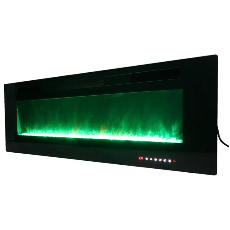 European and American style simulation fire belt heating timing function wall mounted built-in electric fireplace