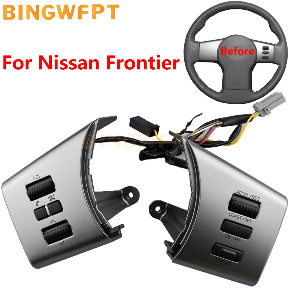

48430-ZL91C Steering Wheel Buttons For Nissan Navara 2009 2010 2011 2012 Volume Cruise Control