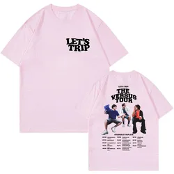 Sturniolo Triplets Merch Let's Trip 2023 The Versus Tour T-shirt Girocollo Manica corta Streetwear Uomo Donna Tee Abiti di moda