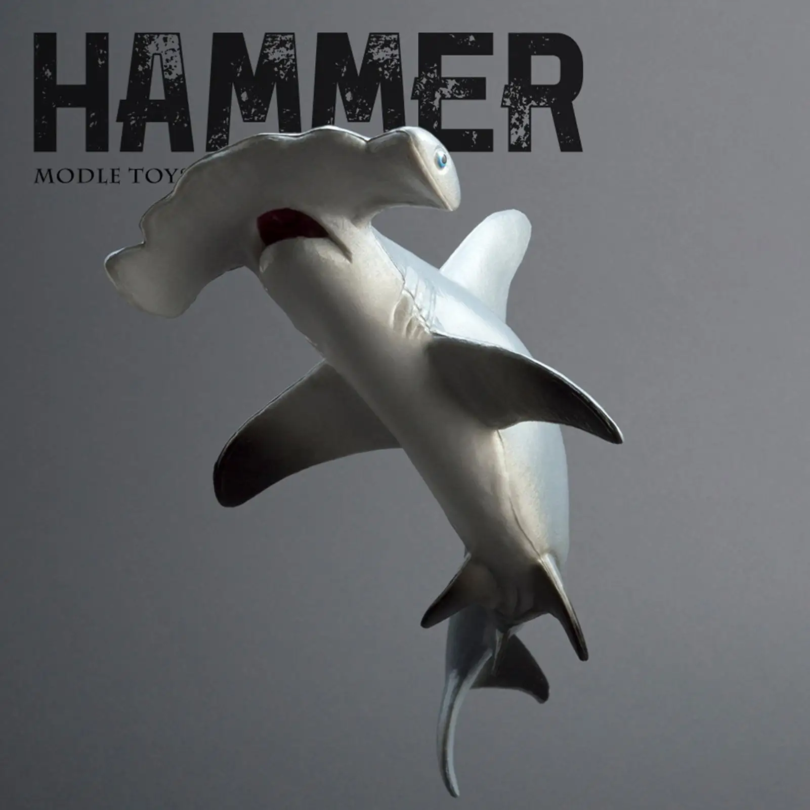 Toy Sharks Realistic Hammerhead Shark Educational Learning Toys Sea Animal Table Figurines For Bathtub Pool Beach Sandbox