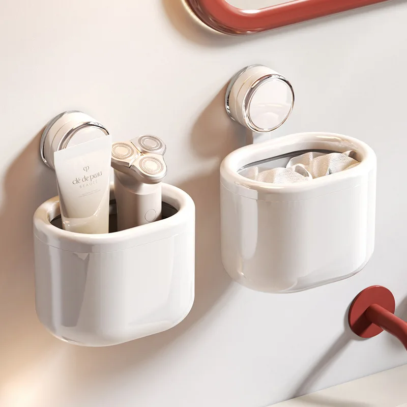 

Настенный органайзер для полотенец и косметики на присосках, без сверления, для ванной комнаты и умывальника