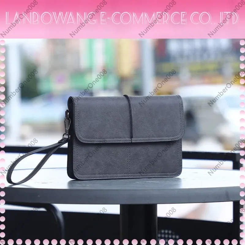Wear-resistant Men's Handheld Clutch Bag Casual Business Short Trip Small Daybag