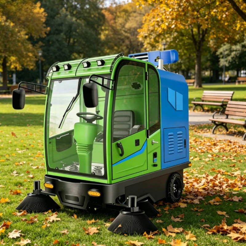 Electric Road Sweeper Combined Sweep Spray Street Sweeping Rig For Urban Main Road Dust Suppression Garbage Removal Project