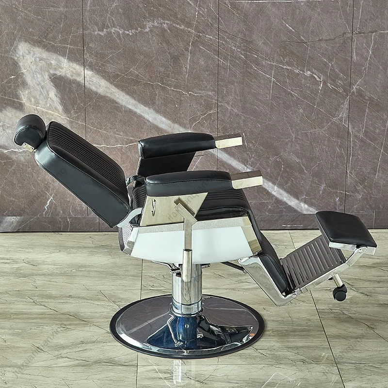 *New High-quality Leather Hair Chair, Sturdy and Suitable for Salons.