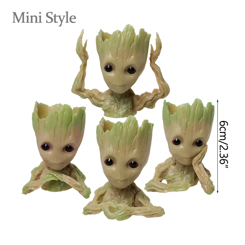 Woondecoratie Ambachten Miniatuur Model Kantoor Desktop Display Cartoon Groot Beeldjes Handwerk Decor Boom Man Ornament 5CM