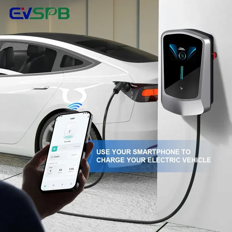 22KW 11KW Home Fast Electric Vehicle Charging Station New 32A Wallbox CCS Interface Solar Compatible One-Phase EV Charger Type 2