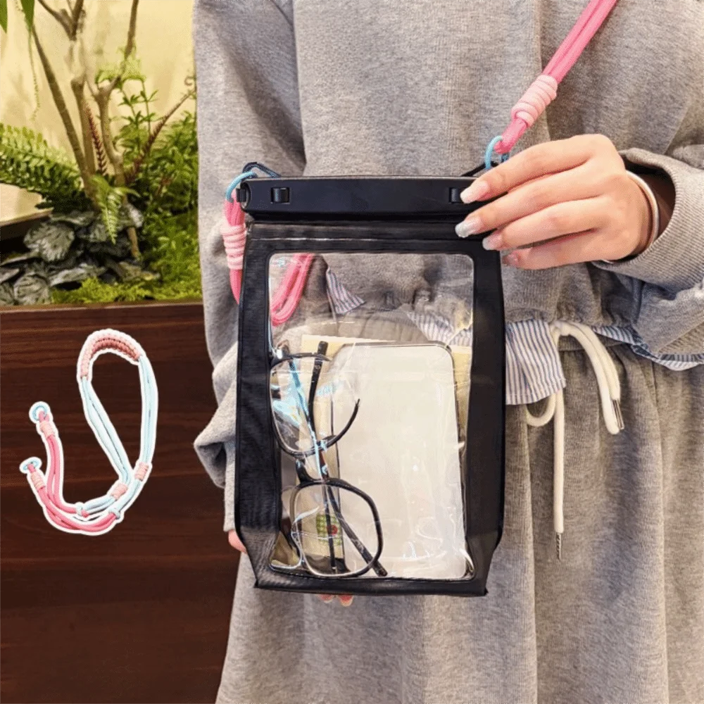 Wasserdichte Handytasche mit großem Fassungsvermögen, verstellbarem Riemen, versiegelte Schwimm-Handyhülle, zum Umhängen, mit Touchscreen-Funktion, wasserdichte Handytasche für Bootsfahrten. – Detail 11