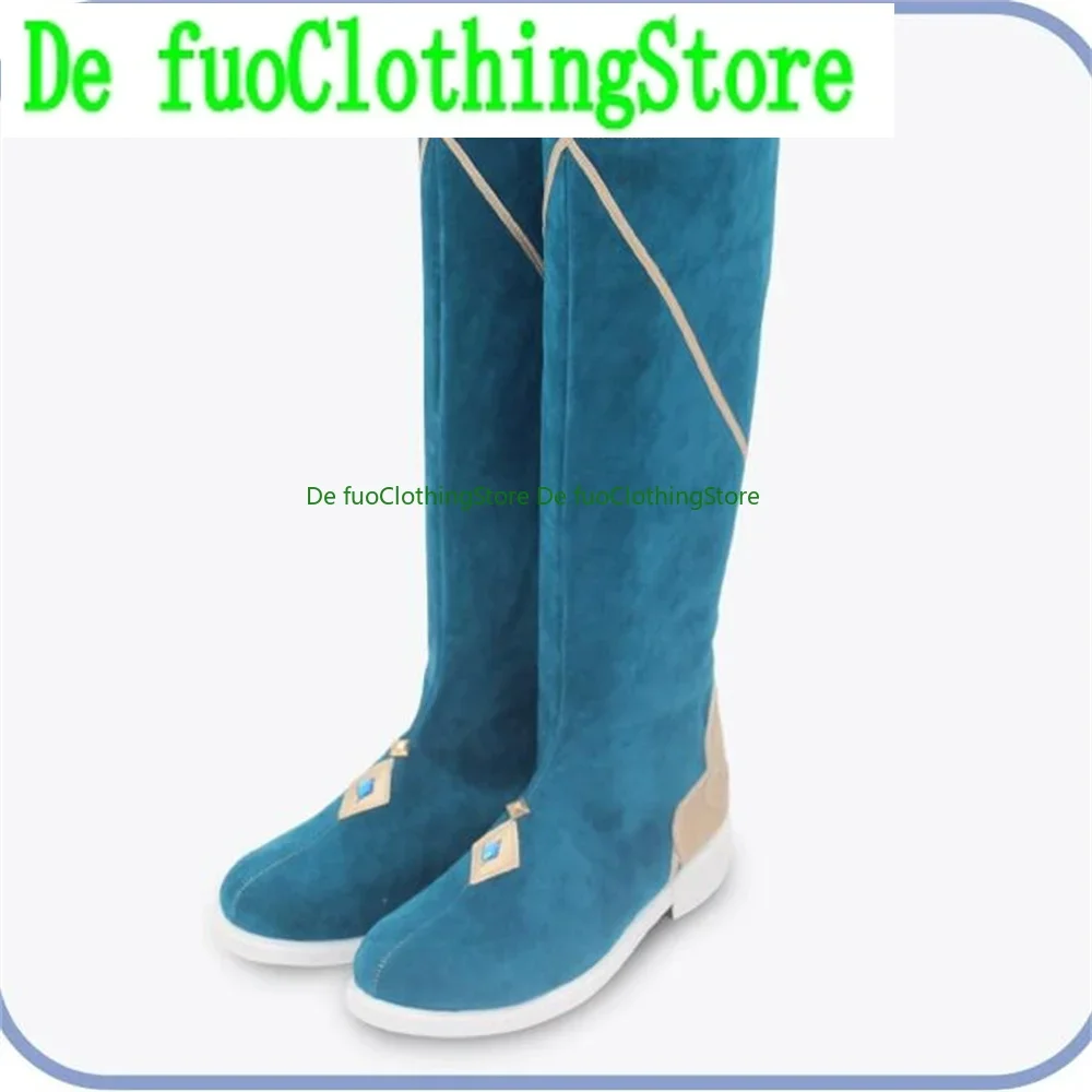 Shenhe Shen he Genshin Impact Cosplay Shoes أحذية لعبة أنيمي الهالوين عيد الميلاد Defu متجر أحذية الملابس