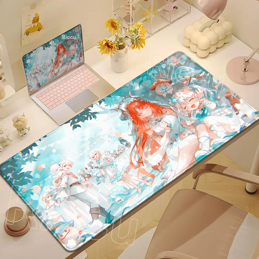 Many Pretty Picture Genshin Impact Skirk Escoffier Mousepad Anime Mouse Pad Laptop Gaming Accessories Large DeskMat Keyboard Rug