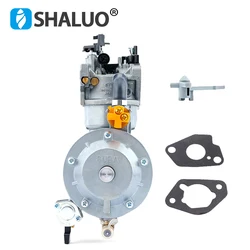 GX390 188F Water Pump Engine LPG Carburetor Dual Fuel NG Conversion Kit For Gasoline Generator Parts 5-7KW 13HP P27A-LPG