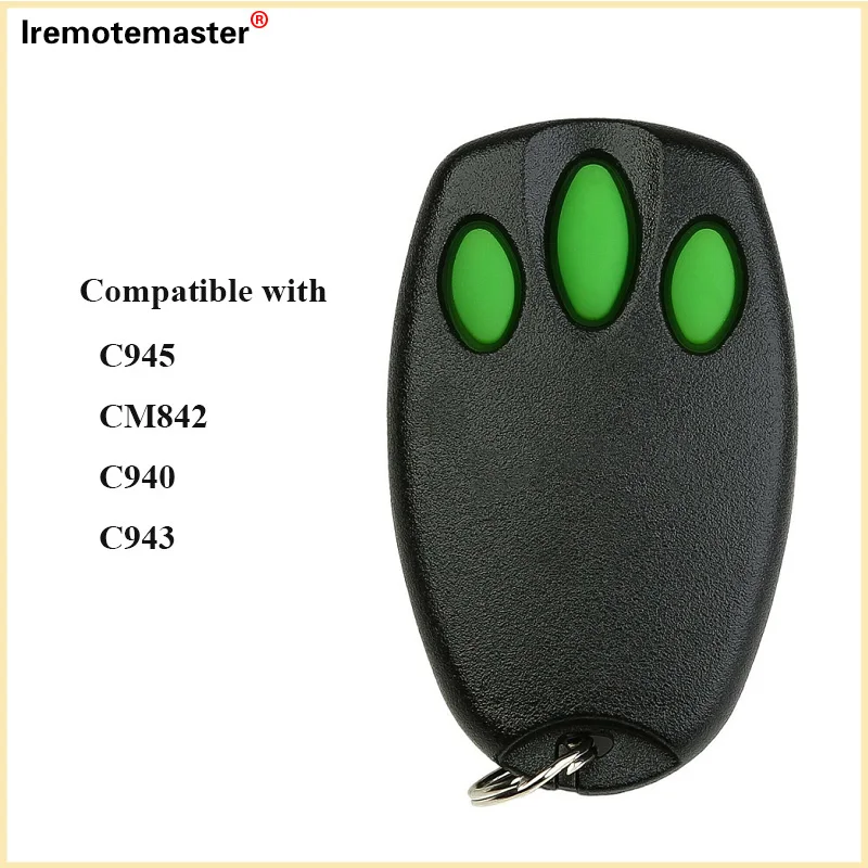 Merlin+C945 84335E/94335E Grage Door Remote Control Replacement 433.92MHz Openers Command Transmitter and Clips Door Keychain