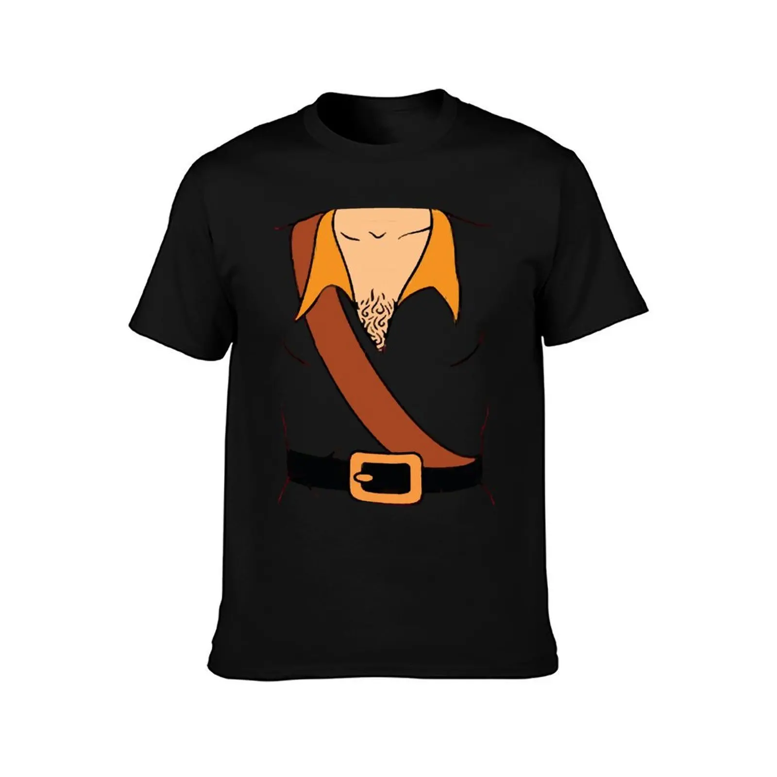 Gaston T-Shirt, Summer Casual Cotton Tee, Oversized Streetwear Tops, Vintage Graphic Print, Loose Fit Short Sleeve, 100% Cotton