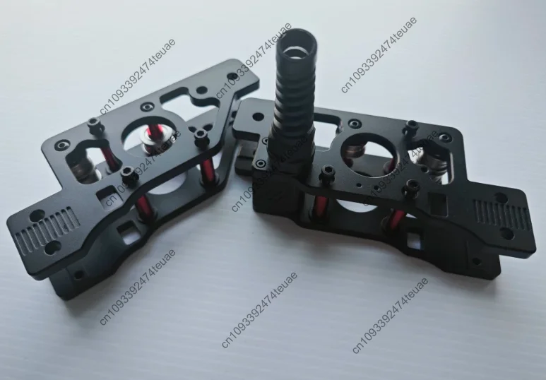 1PCS 3D printer 2.4 metal ab motor seat cnc hollow weight reduction 6061 aluminum alloy, black, accessories