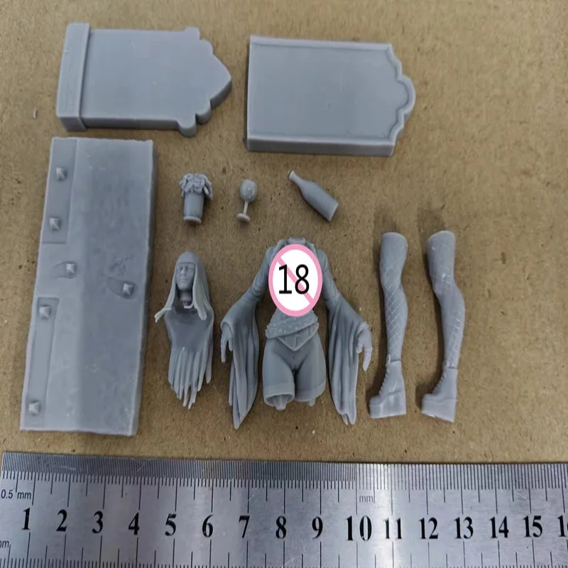 1/24 مقياس تمثال راتنج مثير الجمال يميل ضد الجدار Nsfw لتقوم بها بنفسك إصدارين تجميع أطقم منمذجة غير مجمعة غير مصبوغ