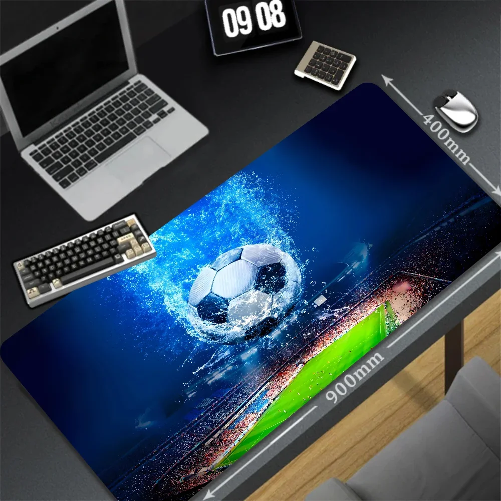 Large Mouse Pad Anime Football Cartoon Desk Pad Pc Gaming Accessories Mausepad Custom Table Mats Non-slip Keyboard Rubber Carpet
