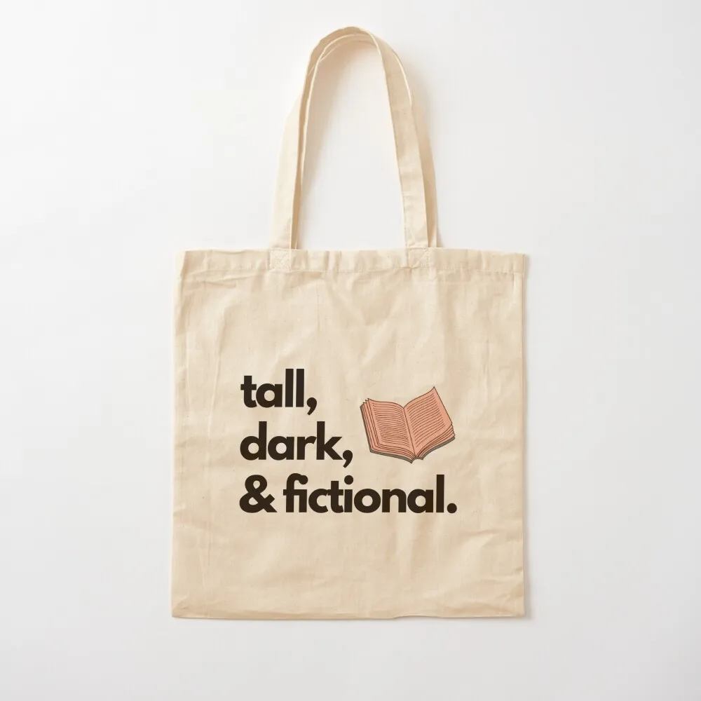 Tall Dark and Fictional Tote Bag Gift bags canvas bags reusable grocery bags ecological