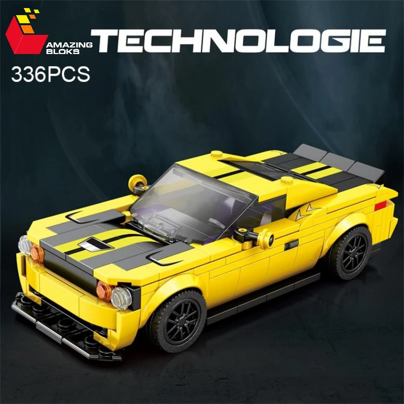 

336PCS Classic Sports Car Building Blocks 1:24 City Champion Racing Vehicle Assemble Model Bricks Christmas Gifts For Children