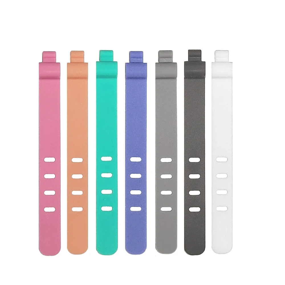 9cm Extra Long Winder Reusable Silicone Fastening Cable Strap Tape Soft Wire Organizer Management Earphone Date Cable Tie Cord