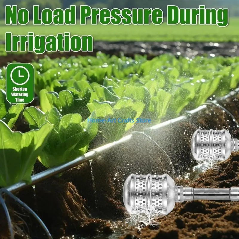 Y3NA Garden Bubbler Sprinkler Head With 40 Inch Reinforcing Tape Gentle Irrigation Tool for Delicate Shrubs Vegetable Patches