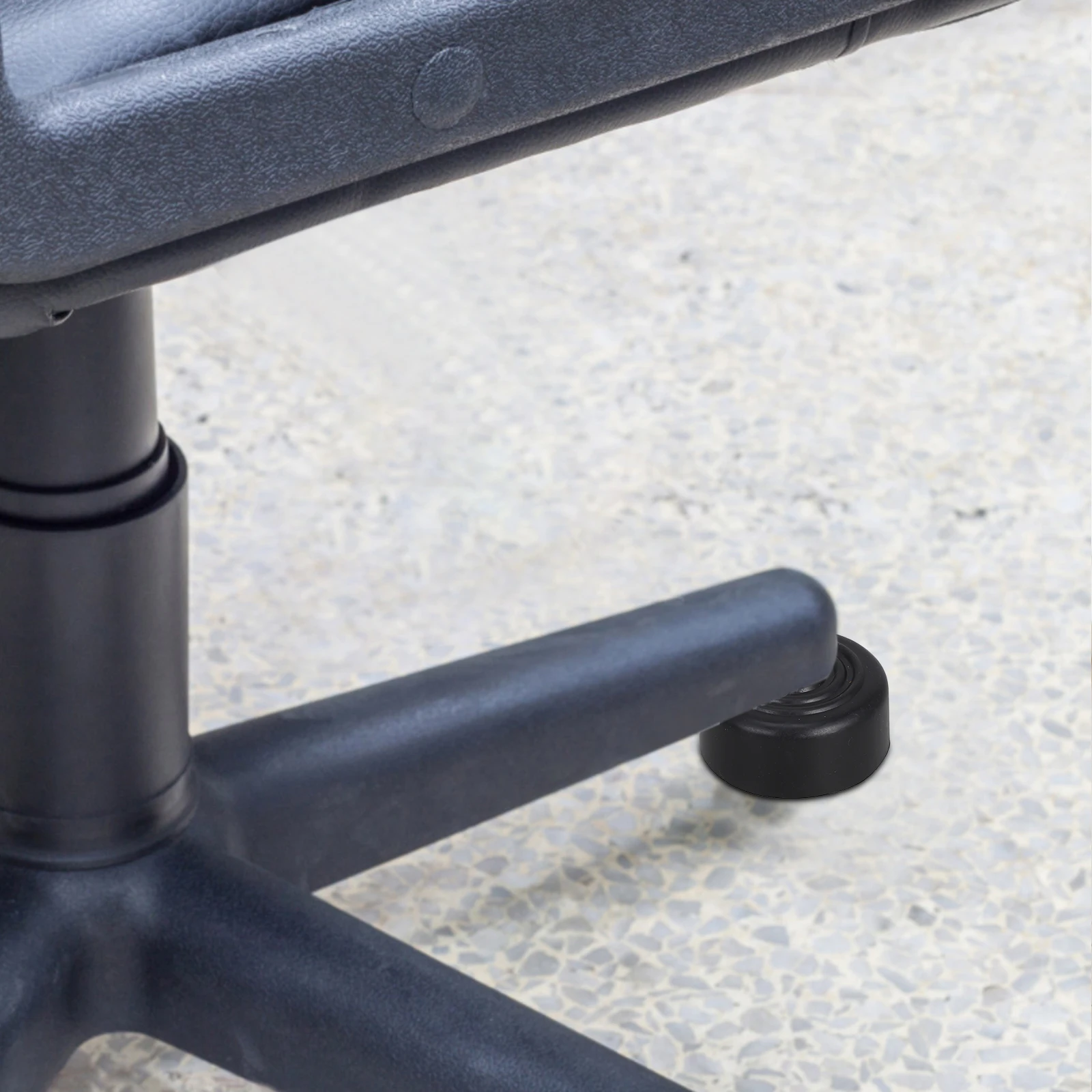 Pernas de sofá cônicas redondas pretas, 6 peças, 5 cm, substituição, parafuso durável em pernas de móveis para sofá, prateleira de armário resistente e antiderrapante