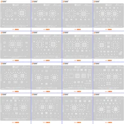 Amaoe HW1-16 BGA Reballing Stencil For Huawei P30 P40 Mate 10 40 30 20 Pro/Rs/Honor 50 V30 V20 Enjoy 9 10 Plus Nova 6 7 CPU RAM