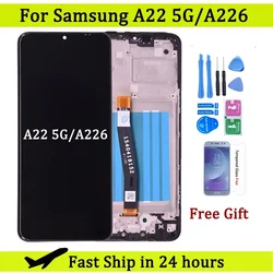 Dla Samsung A22 5G wyświetlacz LCD ekran dotykowy wymiana zespołu Digitizer dla A226 A226B SM-A226B/DSN wyświetlacz