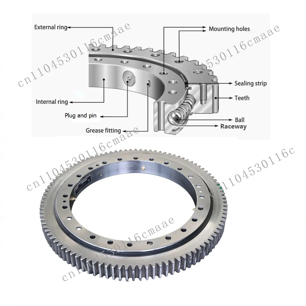 011 series external gear slewing bearing for construction machinery