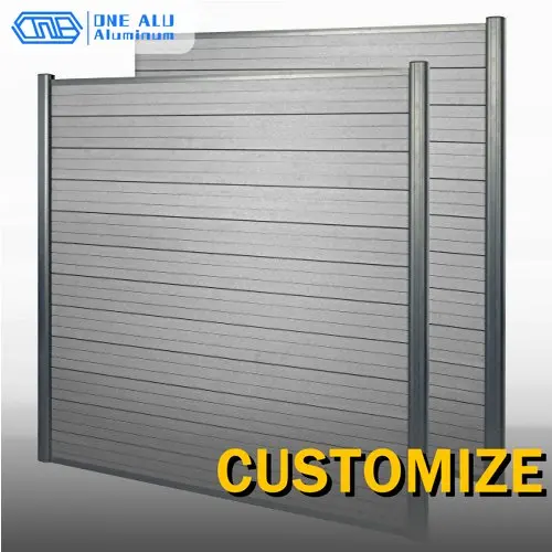 WPC Fence Aluminum Composite Garden Patio Balcony Privacy Outdoor Durable Waterproof Easy Install Fencing Backyard Panel