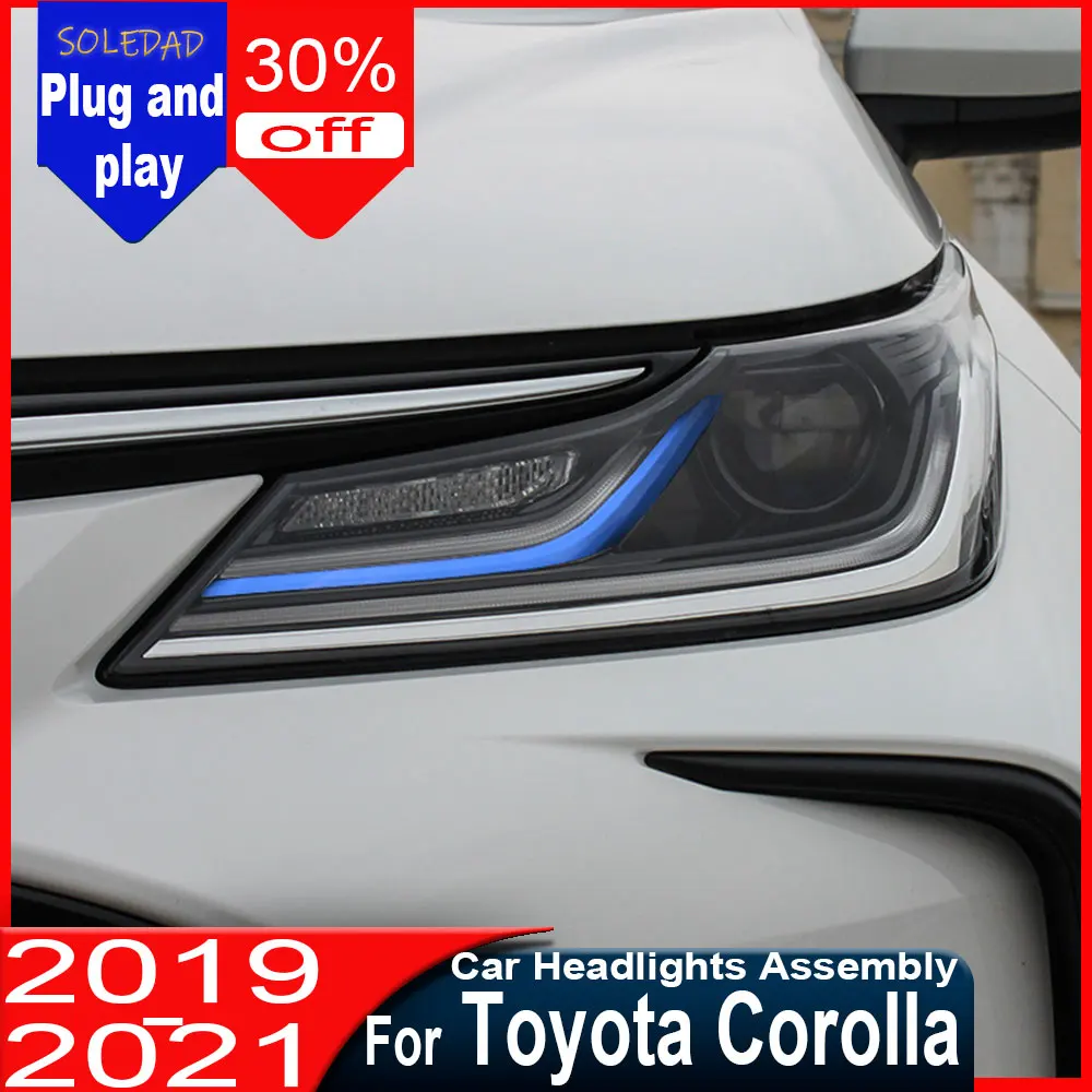 Car headlights For Toyota Corolla 2019-2021 Headlights DRL Hella LED Bi Xenon Bulb Fog Lights Car Accessory Head Lamp