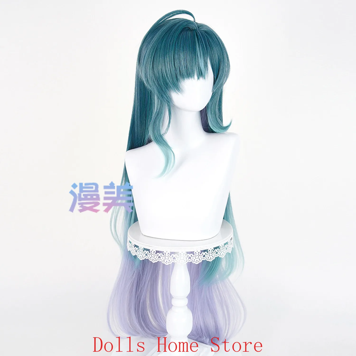 Genshin Impact Vodyanitsa Anime Cosplay Wig Hair Women Halloween Heat Resistant Synthetic Wigs Party Role Play Gift view 4