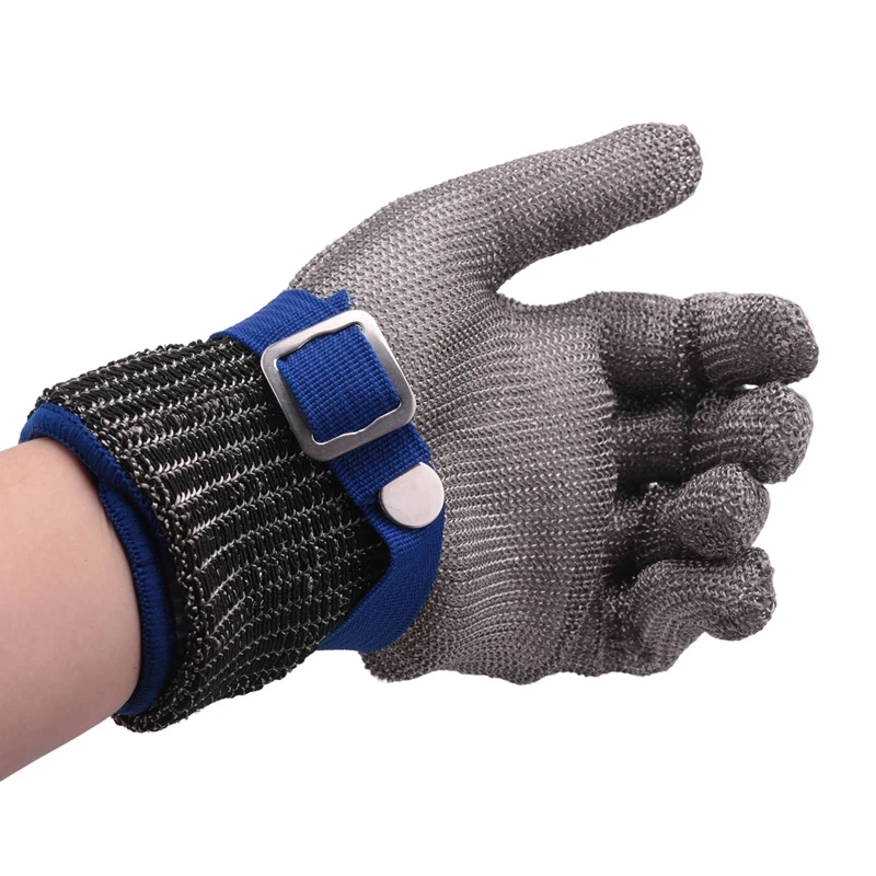 Cut-Resistant Stainless Steel Gloves 304 Stainless Steel Wire Gloves Are Used To Protect Your Hands