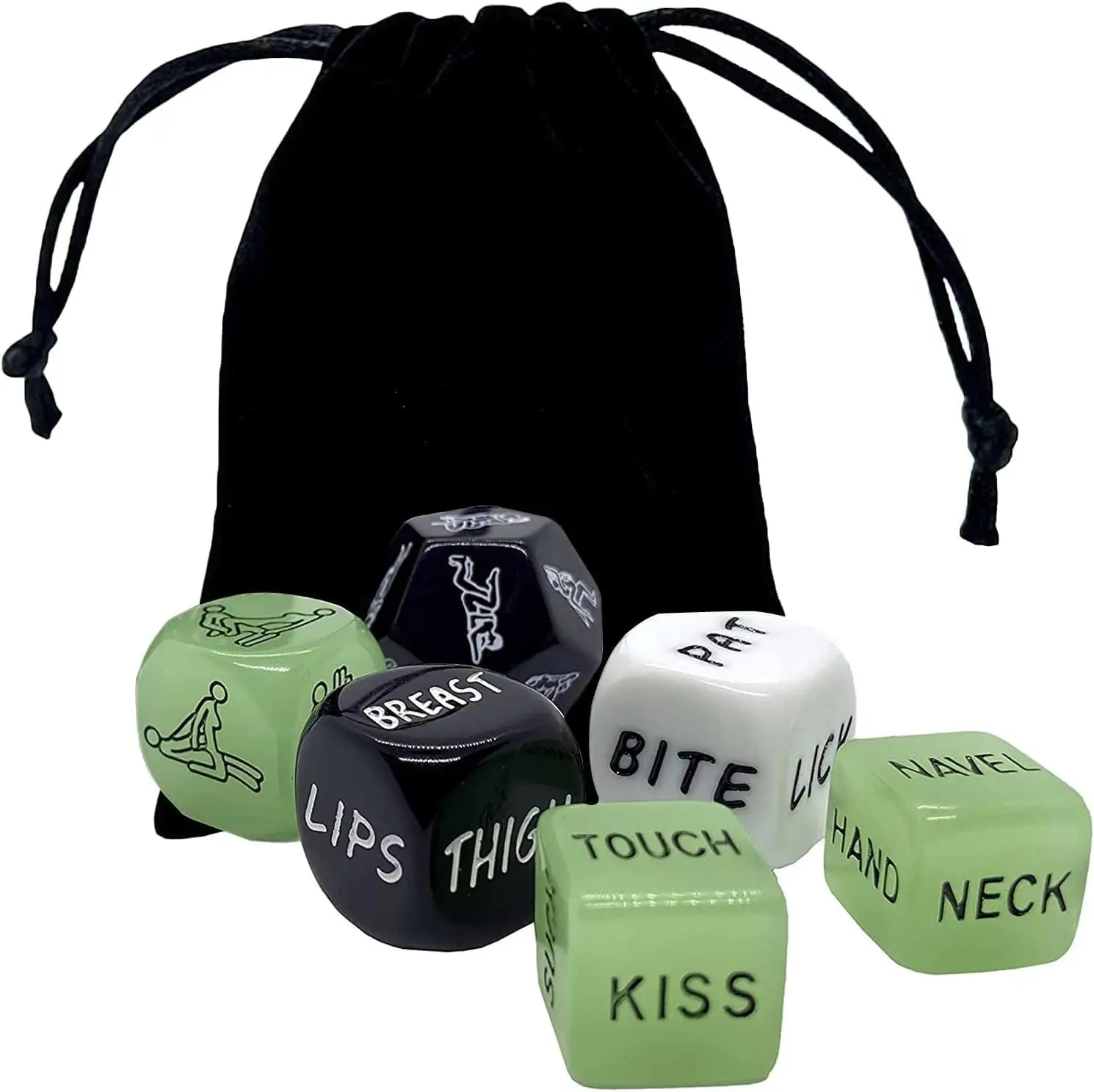 

6pcs Sex Dice Set for Couples, Naughty Love Dice, Adult Game Night, Sex Party Dice, Sex Positions, Sex Games