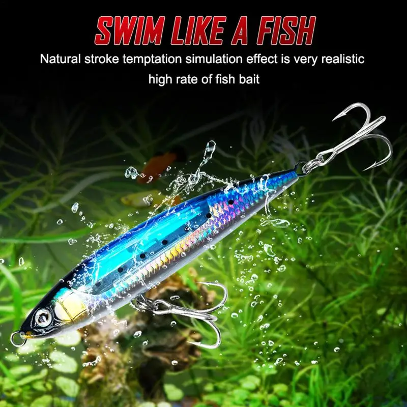 Pencil Fishing Lure Novel Fishing Bait Lures Topwater Fishing Lures Colorful Artificial Fishing Bait Walking Topwater Lures For