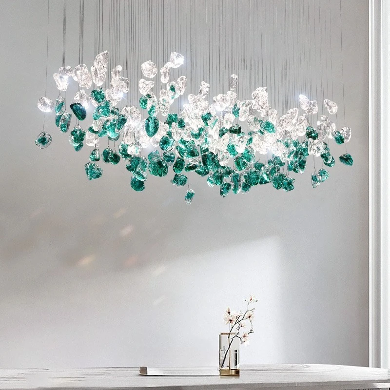 Light luxury modern Zhongshan lamps restaurant chandelier creative art advanced sense crystal lamp