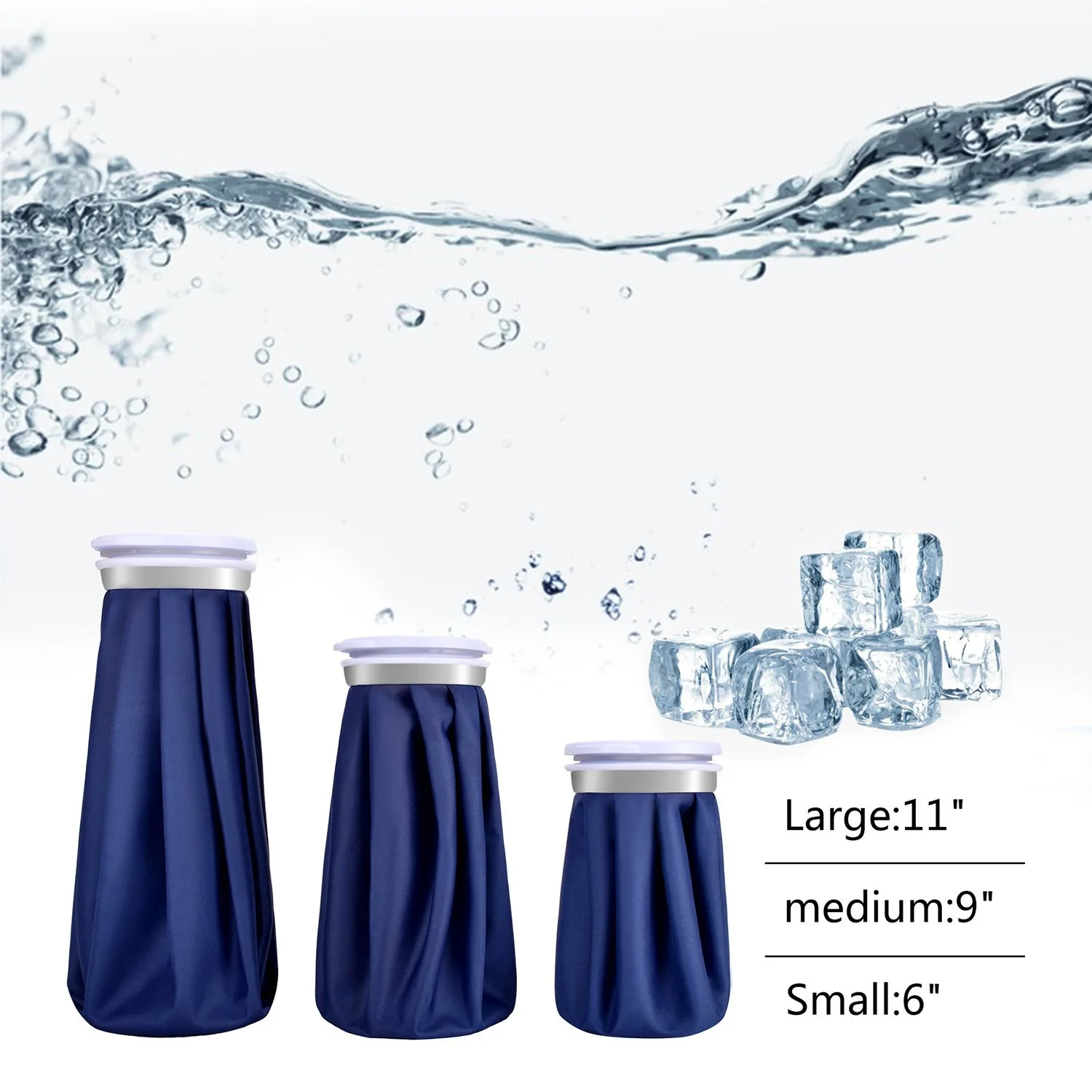 Vendaje para bolsa de hielo reutilizable, envoltura de soporte elástica y transpirable, cinturón fijo, vendaje de correa ajustable para bolsa de hielo, terapia de frío y caliente, 1 Uds.