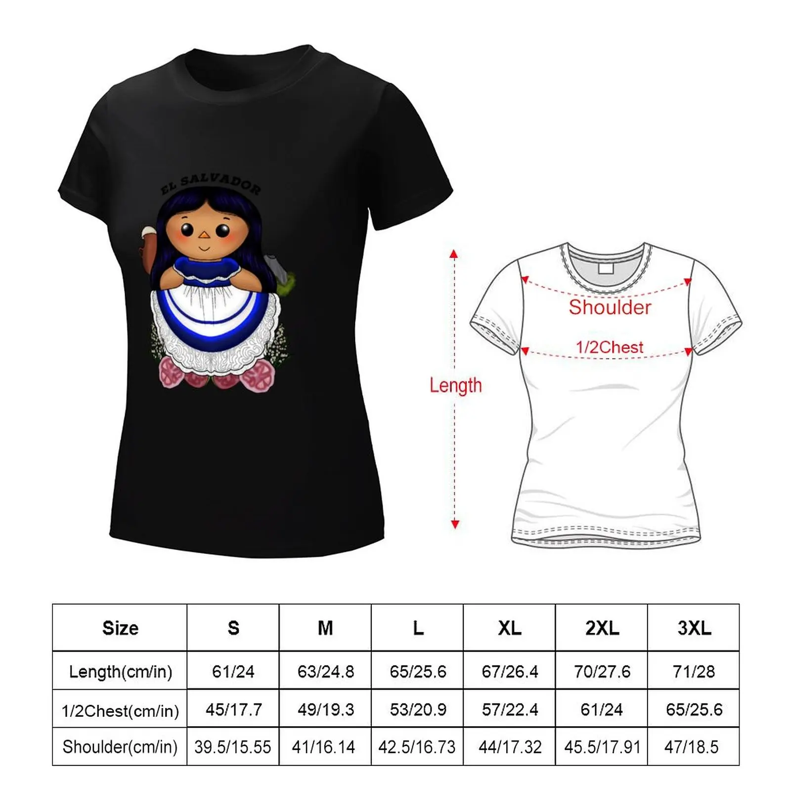 Camiseta de El Salvador para mujer, ropa estética, camisas ajustadas divertidas para mujer