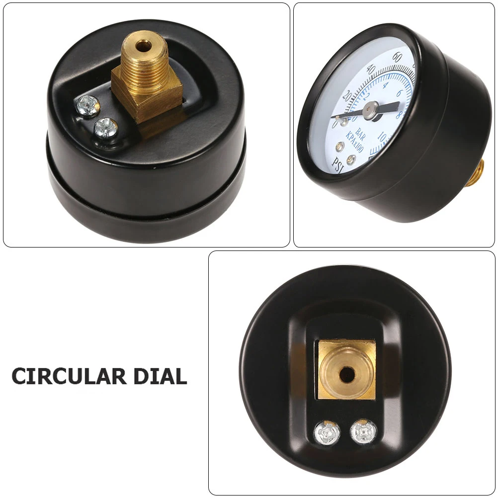 1Pcs Metal Dual Scale Pressure Gauge Economical All Purpose 0-160psi 0-10bar Npt Pressure Meter for Plumbing Heating Air