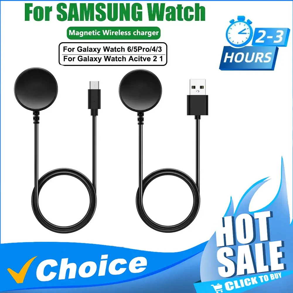 Für Samsung Galaxy Watch 7/6/6 Classic/5/5 Pro/4/4 Classic Ladegeräte USB-C Ladegerät Smart Watch Zubehör Ersatz 2030