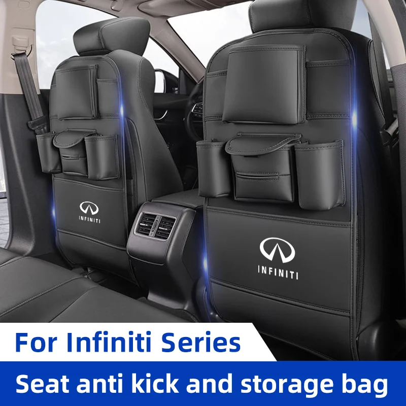 Car Seat Back Organizer for Changan CS35 alsvi CS55 CS75 CS85 CS95 Backseat Storage Bag with Hook Tissue Holder Anti Kick Pad