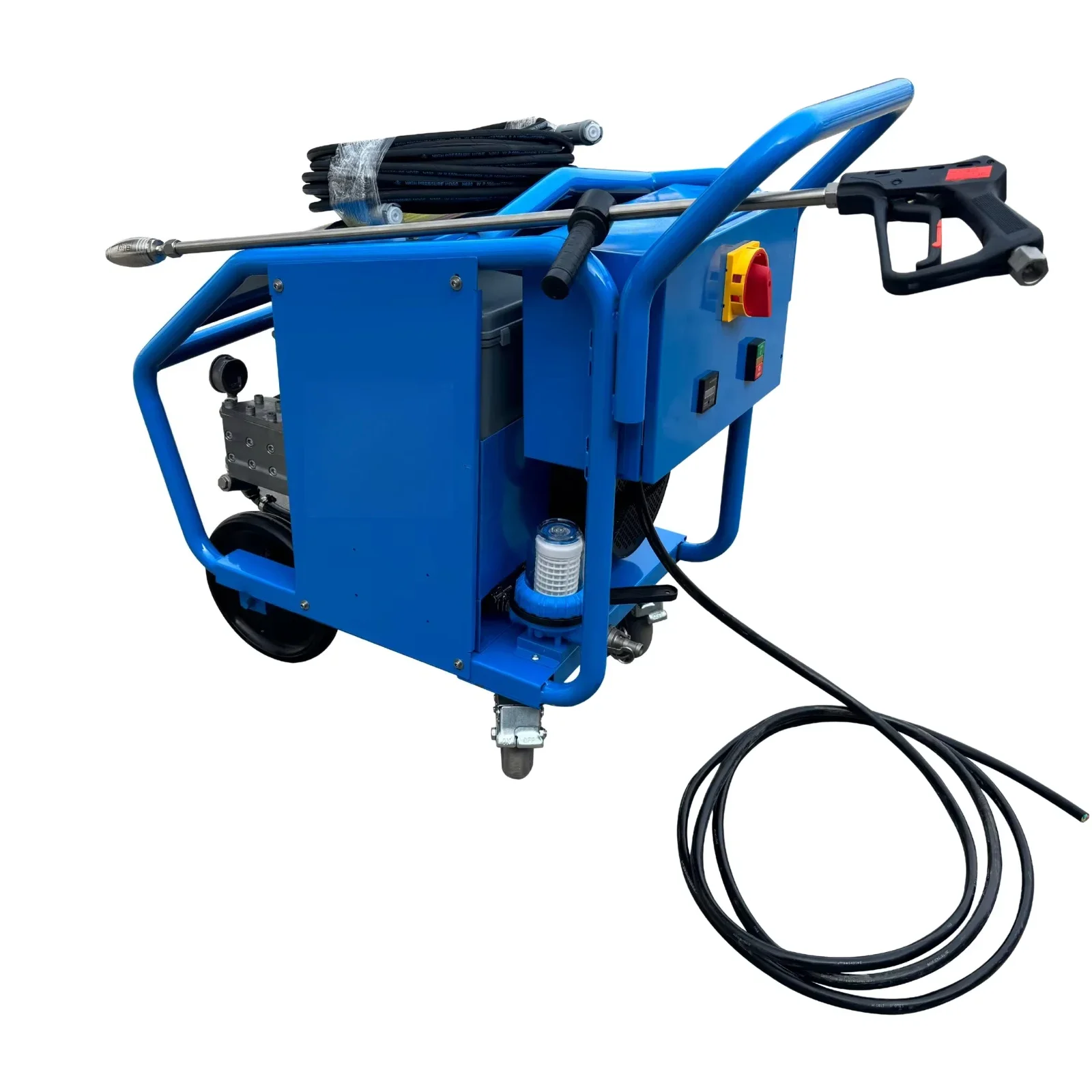 New High Pressure Washer 200-300bar 20HP Electric Heavy Duty Mobile Car Washing Equipment for Industrial & Commercial Use