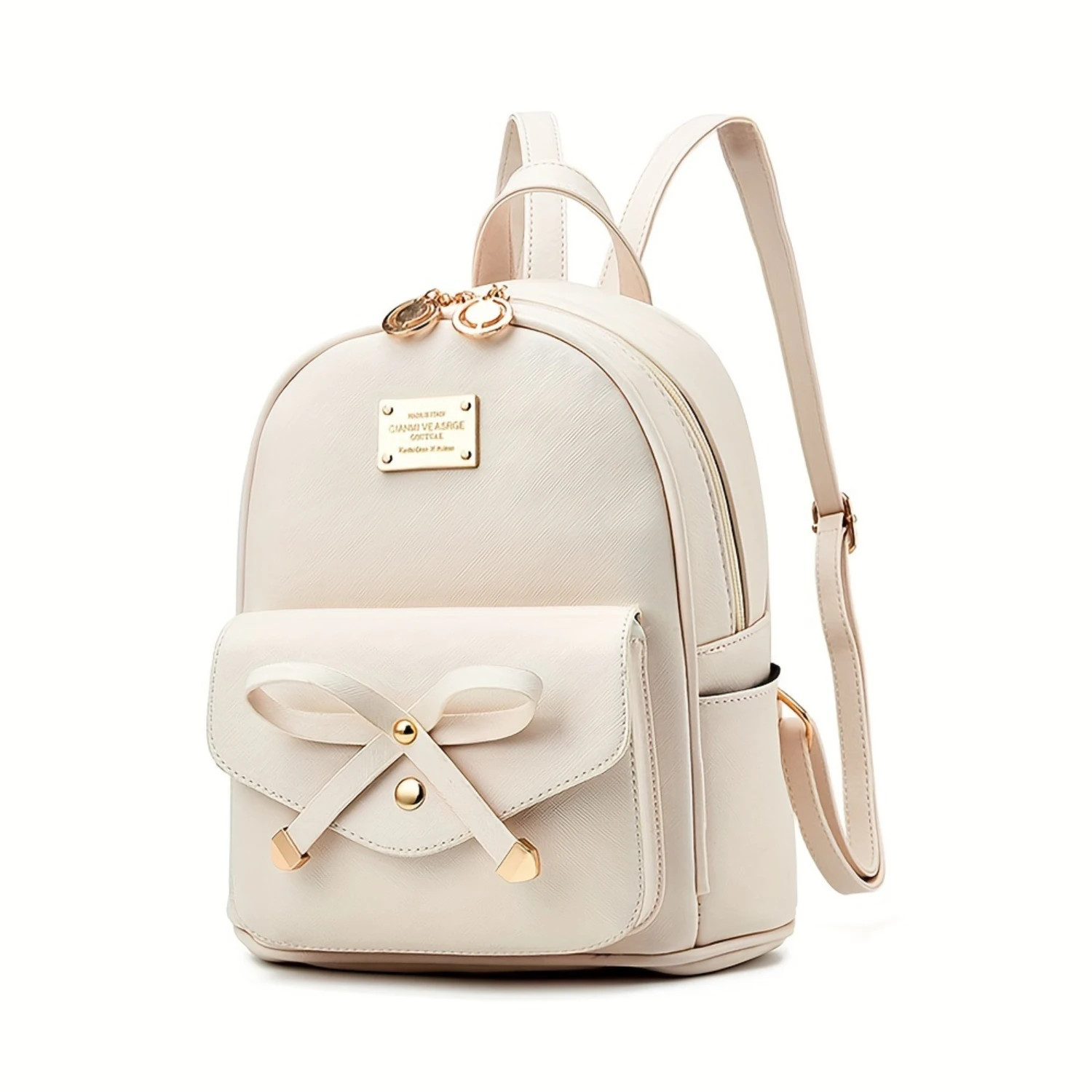 Women's Bowknot Leather Mini Backpack - Cute & Stylish for Girls