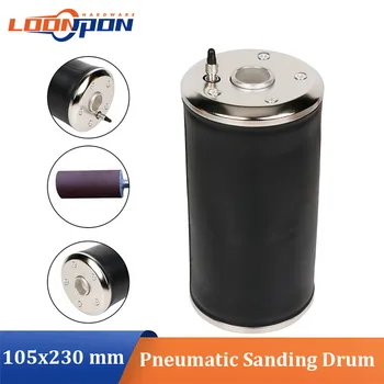 Accesorios neumáticos de aluminio de la manga de goma del tambor de lijado neumático 105X230m m