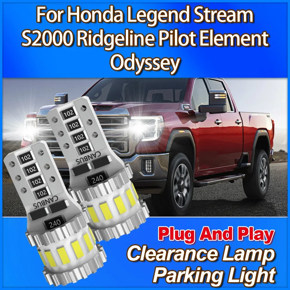 

T10 W5W Габаритная лампа CSP Chip Парковочный светильник Plug And Play Лампы для Honda Legend Stream S2000 Ridgeline Pilot Element Odyssey