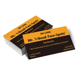 50pcs,Funny Parking Cards 