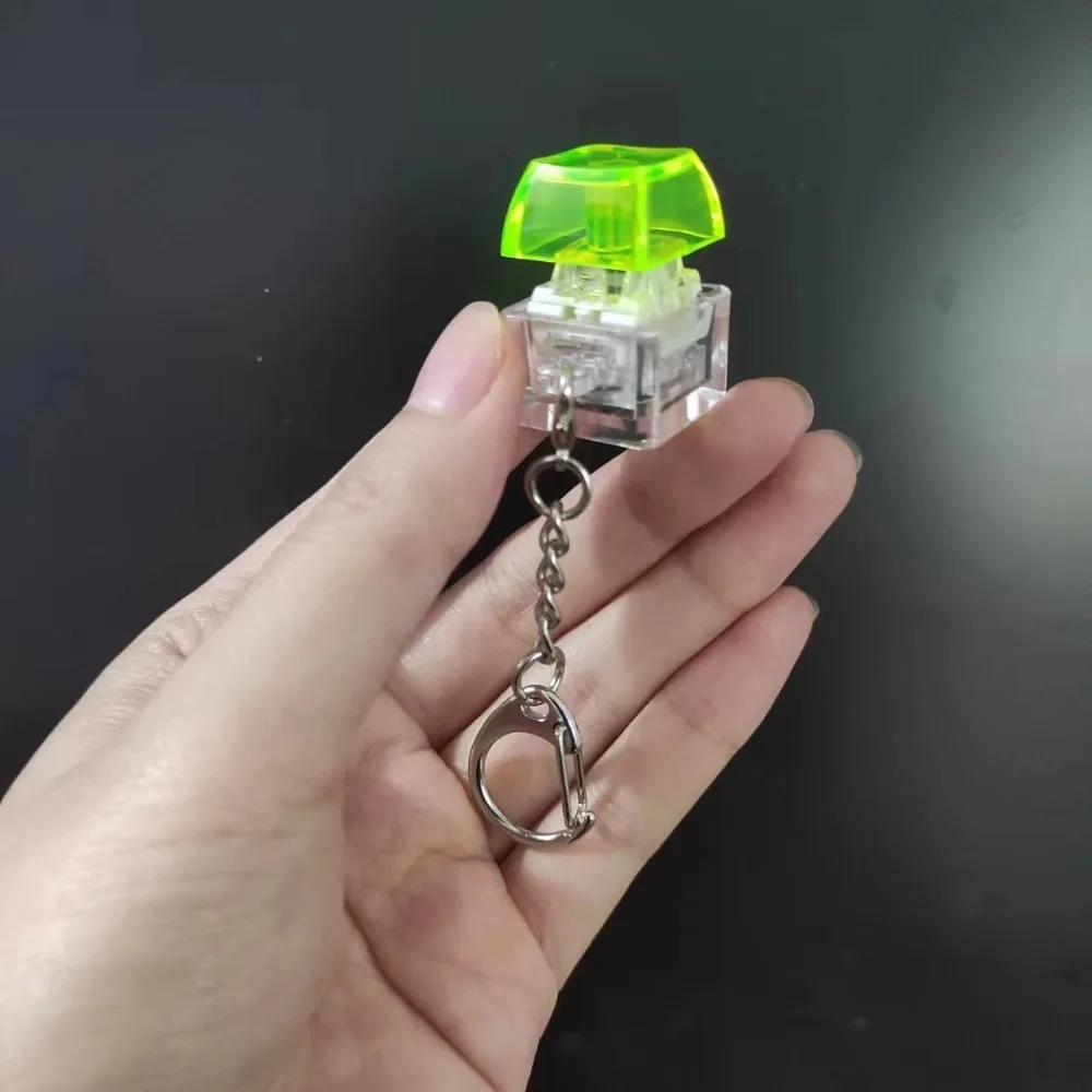 Keyboard Keyring Keycap Keychain Pendant Finger Toy Key Chain