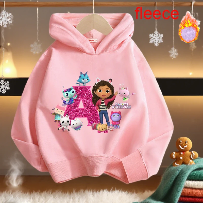 

Gabbys Doll House Hoodie Autumn Winter New Kids Long Sleeve Coats Pullovers Baby Clothing Girls Children Casual Sweatshirts Gift